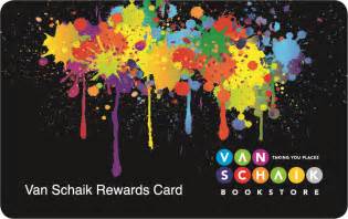 Van Schaik Bookstore Rewards Card | Van Schaik