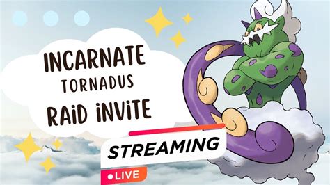 Tornadus RAID INVITE | SHINY Hunt | RAJLIFE - YouTube