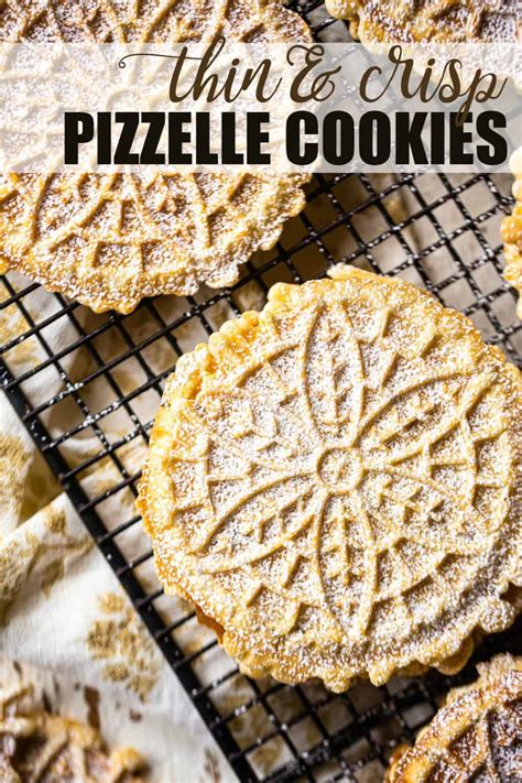 Pizzelle Recipe (Thin and Crisp) -Baking a Moment