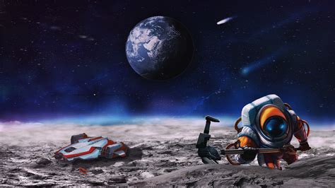 ArtStation - First on The Moon