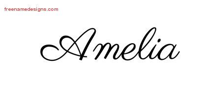 amelia Archives - Free Name Designs