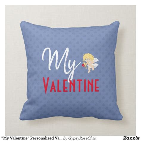 "My Valentine" Personalized Valentine Throw Pillow | Personalized ...