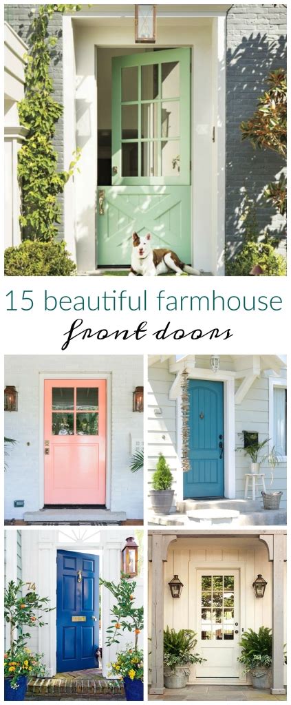 15 Beautiful Farmhouse Front Doors - City Farmhouse by Jennifer O'Brien