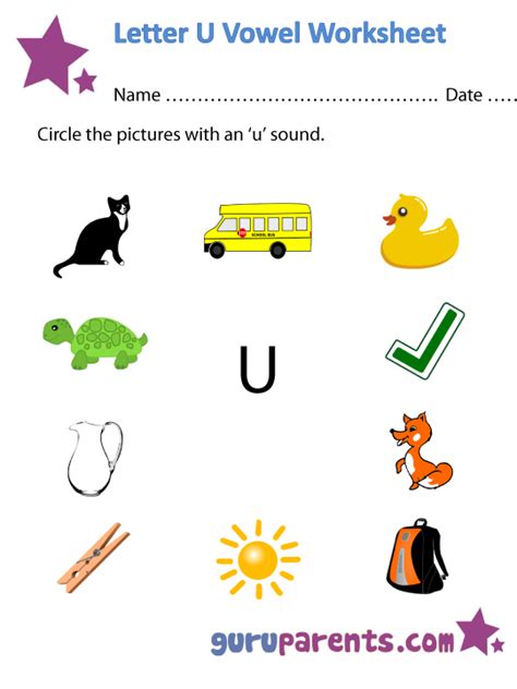 Vowel Worksheets | guruparents