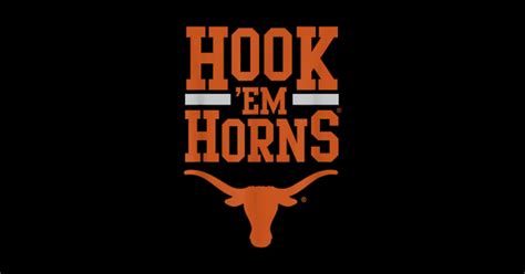 HOOK EM HORNS - Football - Sticker | TeePublic