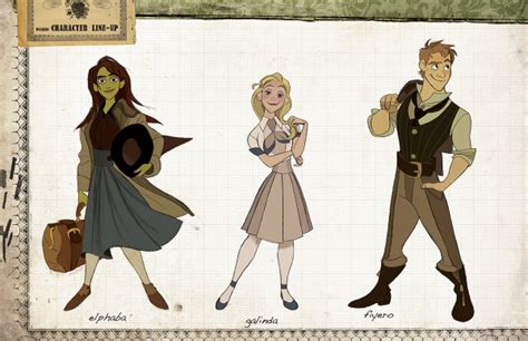 Photos: WICKED As An Animated Film? Disney Artist Imagines Cartoon Elphaba, Glinda and More!