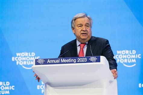 Davos 2023: Special Address by António Guterres, United Nations Secretary-General | World ...