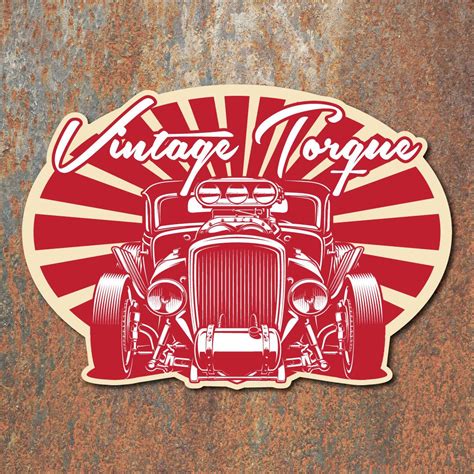 Vintage Torque Hot Rod Sticker Retro Rat Classic Car Custom Decal ...