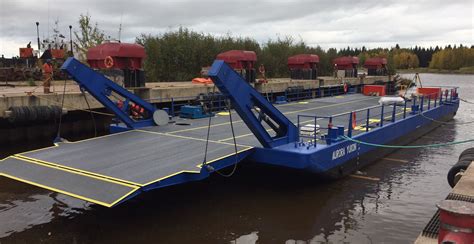 Unique Barge-Ferry Designed by Robert Allan Ltd. Delivered by Waiward ...