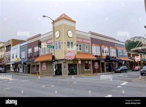 Ketchikan, Alaska - jul 23, 2018 - Dock St and Front St where is placed ...