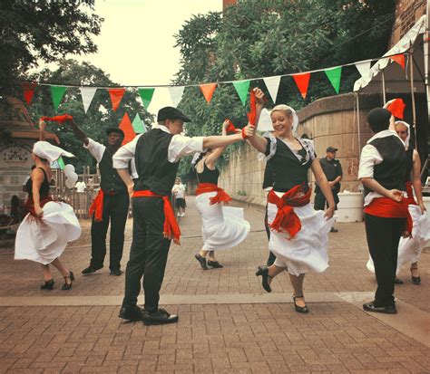 Another tradition is the Italian folk dance, as seen in the picture. For centuries, dances has ...