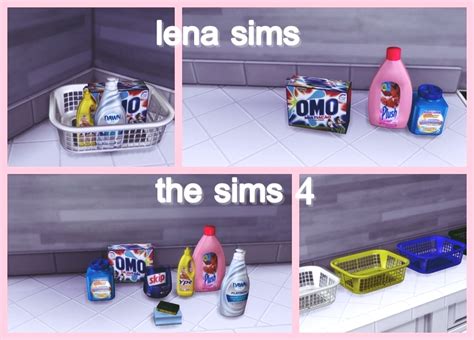 Sims 4 CC's - The Best: Laundry Clutter by LenaSims