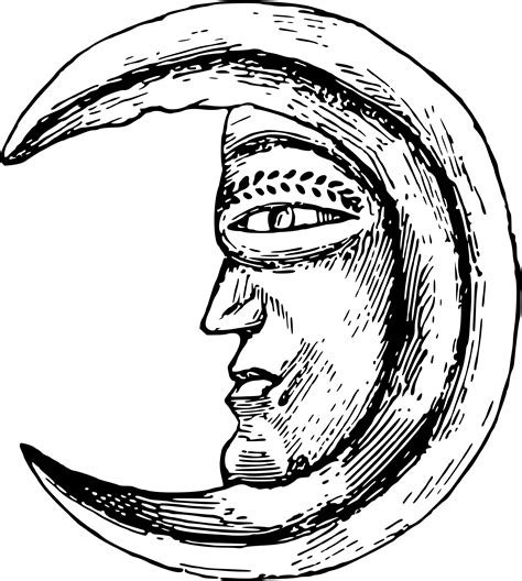 Man in the Moon vector file image - Free stock photo - Public Domain ...