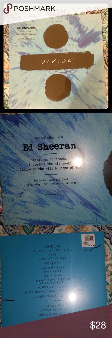 Ed Sheeran 'Divide' Vinyl Record | Vinyl records, Ed sheeran, Vinyl