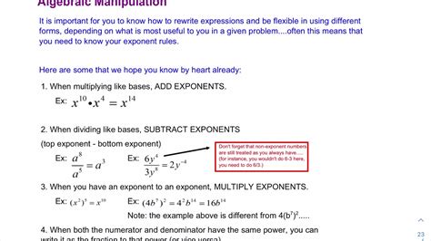 Algebraic Manipulation Video 1 - YouTube