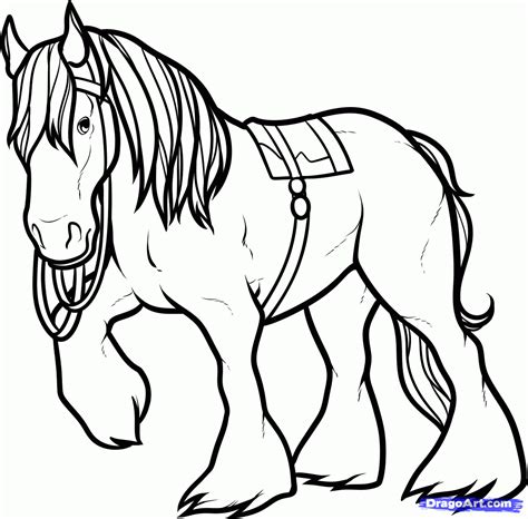 horse coloring pages | How to Draw Angus, Angus the Horse, Brave, Step by Step, Movies, Pop ...