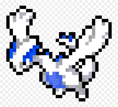 Pixel Art Pokemon Lugia , Png Download - Legendary Pokemon Pixel Art, Transparent Png - vhv