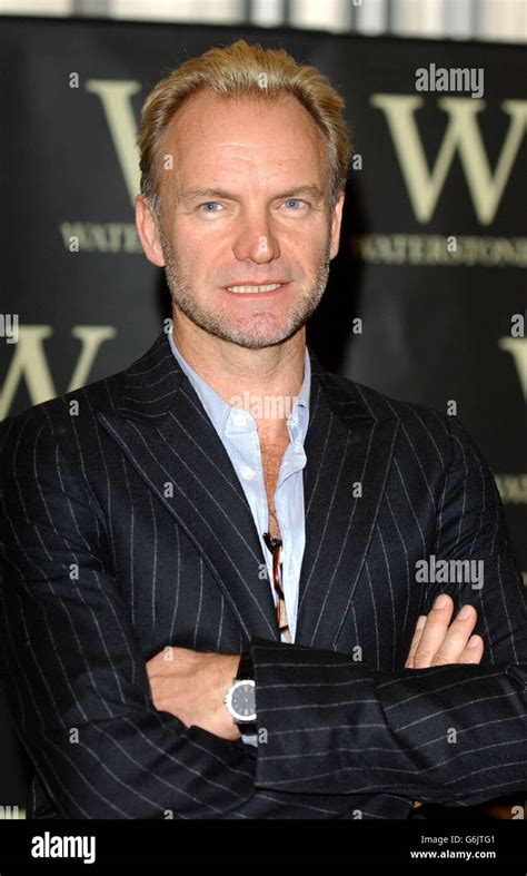 Singer Sting during a photocall and book signing for his autobiography ...