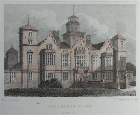 Antique Prints of Blickling Norfolk