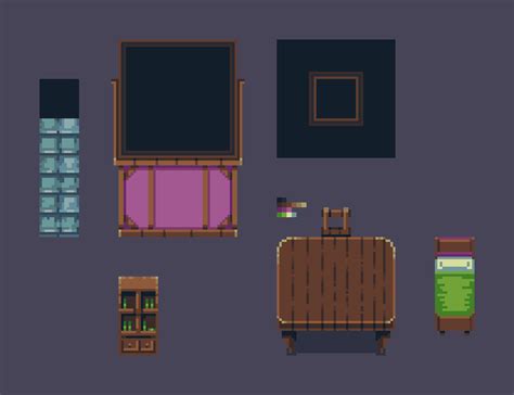 Pixel Art House Interior - WoodsLima