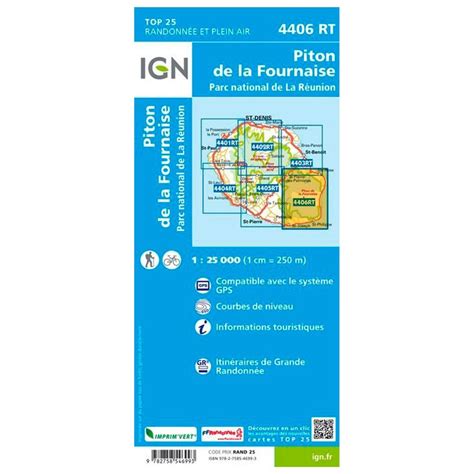 IGN Map La Reunion P4406Rt Piton de la Fournaise PN de la Réunion - Summer 2024 | Glisshop