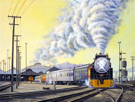 American Railway Paintings by artist Marc Desobeau