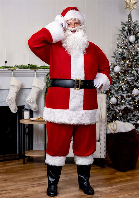 Plus Size Men's Holiday Santa Claus Costume