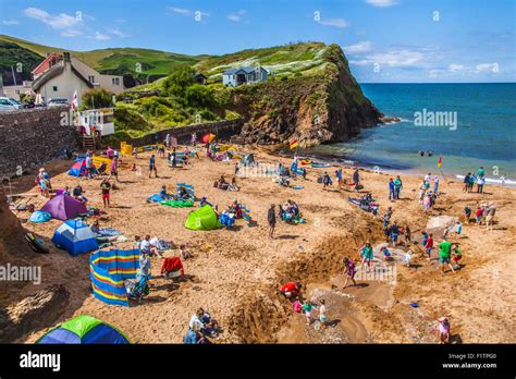 Outer Hope Cove Beach in Devon, England, United Kingdom Stock Photo - Alamy