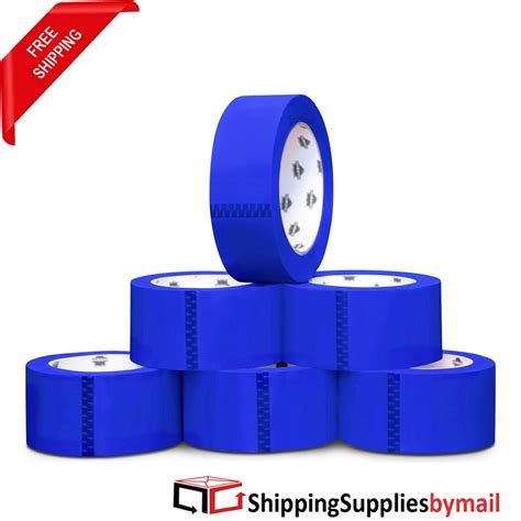 Heavy Duty Blue Color Packing Tape with Ultra Adhesive Packaging, 3" x 55 Yards 2.0 Mil, Rolls ...