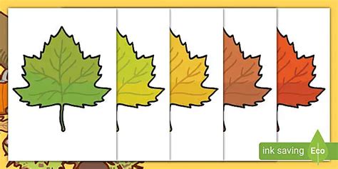 Simple Autumn Leaf Printable Cut Files Card Making & Stationery ...