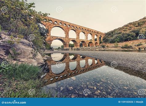 Roman bridge in France stock photo. Image of european - 159102026