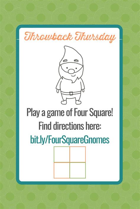 Four Square Game Rules | Four square, Family fun, Square