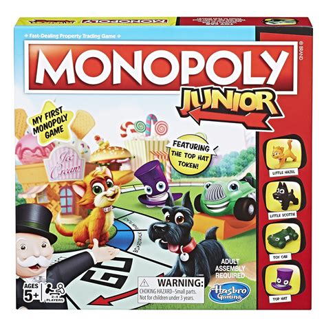 Hasbro Monopoly Junior Board Game, Ages 5 and up (Amazon Exclusive)- Buy Online in Cyprus at ...