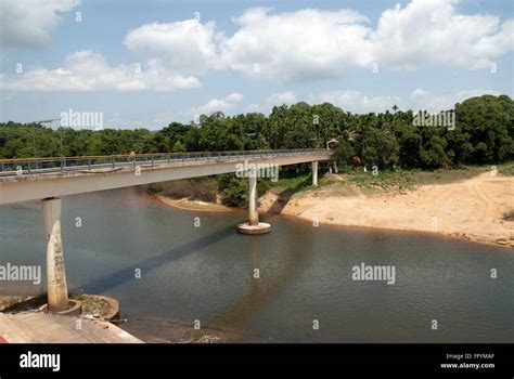 Bridge on tunga river in Sringeri at Karnataka India Asia Stock Photo ...