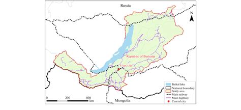 Administrative map of the Republic of Buryatia. | Download Scientific Diagram