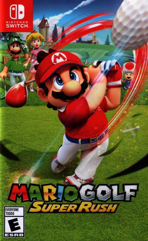 Mario Golf: Super Rush (2021) Nintendo Switch box cover art - MobyGames