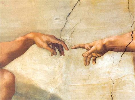 Hands of Adam and God - Michelangelo