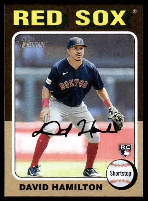 2024 TOPPS HERITAGE MINI David Hamilton #406 RC Boston Red Sox EUR 2,24 ...