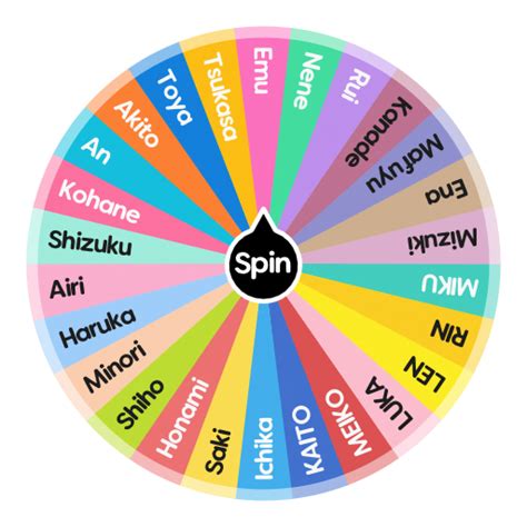 Pjsk characters | Spin The Wheel App