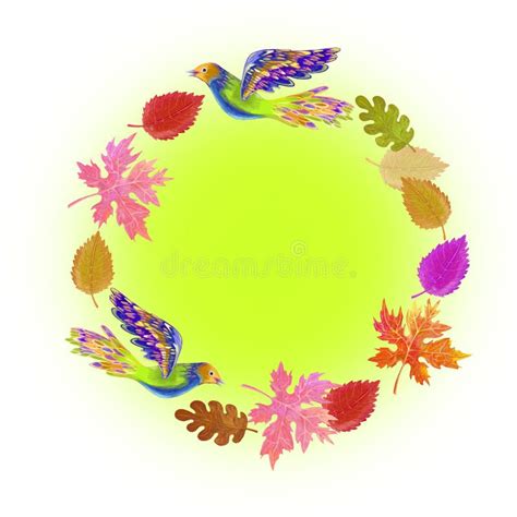 Frame for autumn stock illustration. Illustration of retro - 60280502