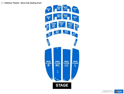 Orpheum Theatre - Sioux City Seating Chart - RateYourSeats.com