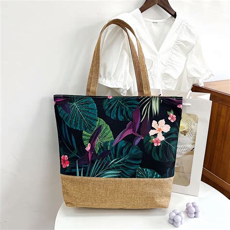 Floral Canvas Handbags Casual Tote Bags US Wholesale - US Wholesale Center