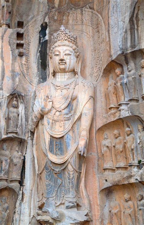 Longmen Grottoes stock photo. Image of landmark, guardian - 130684646