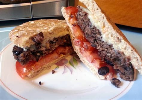 skye's blackbean meatless "burger" Recipe by His girl skye - Cookpad