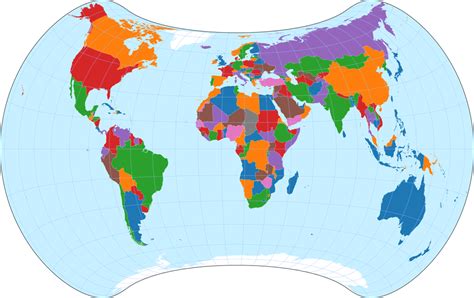 License Info: Political World Map (Strebe 1995)