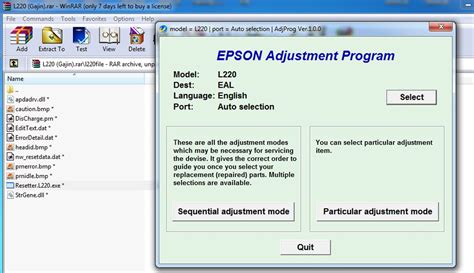 Epson l220 resetter adjustment program - selectionjza