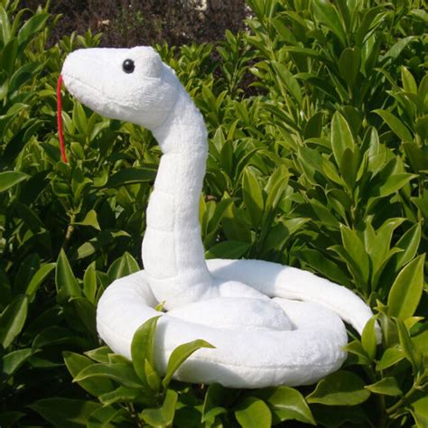 White Big Snake Plush Toy Dolls Stuffed Simulation Animal Birthday ...