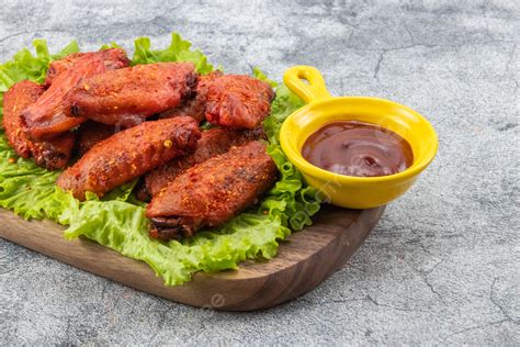 Roasted Chicken Wings Background, Grilled Chicken Wings, Barbecue, In ...