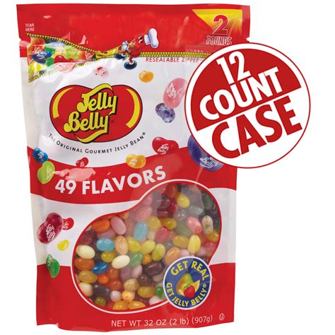 49 Assorted Jelly Bean Flavors – 2 Lb Pouches – 12-count Case – Chatspan