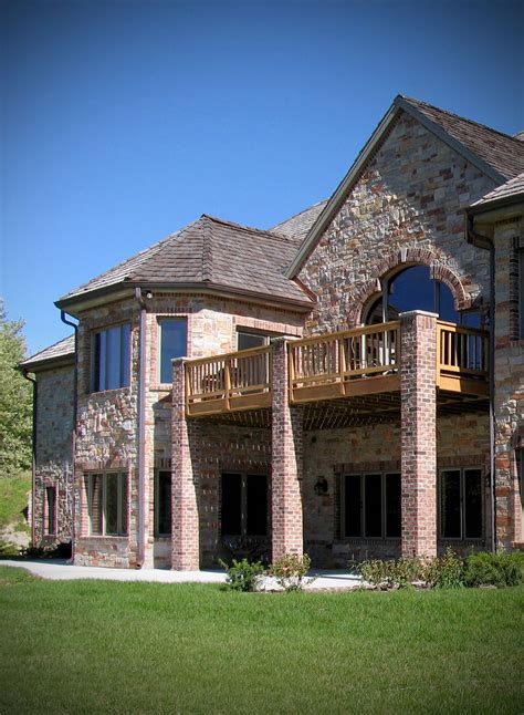 Modern rustic dream home exterior stone veneer ranch style stone design ...